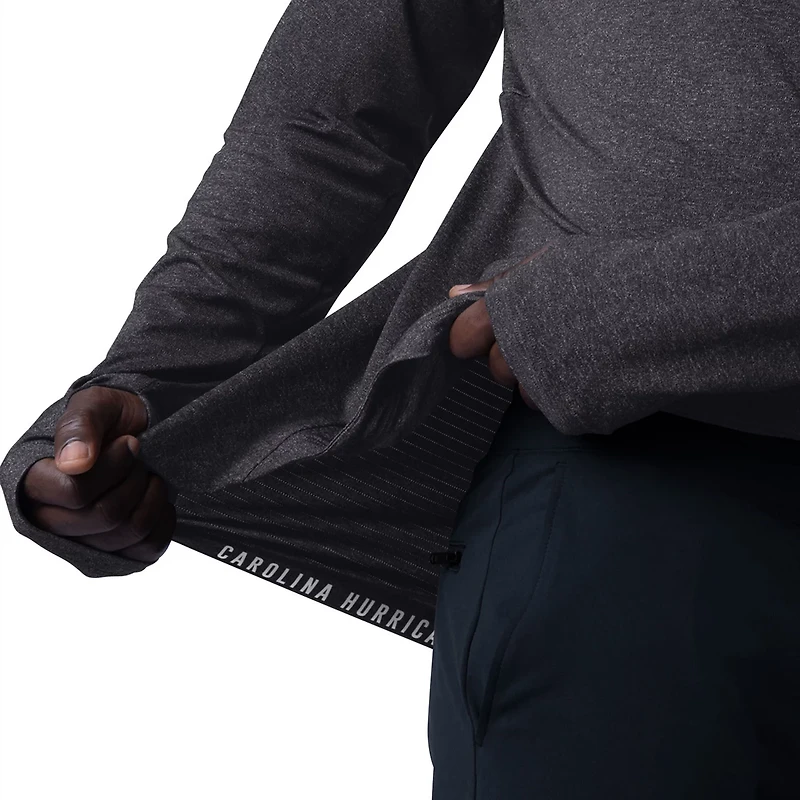 MSX by Michael Strahan Carolina Hurricanes Fast Track Raglan Long Sleeve Hoodie T-Shirt