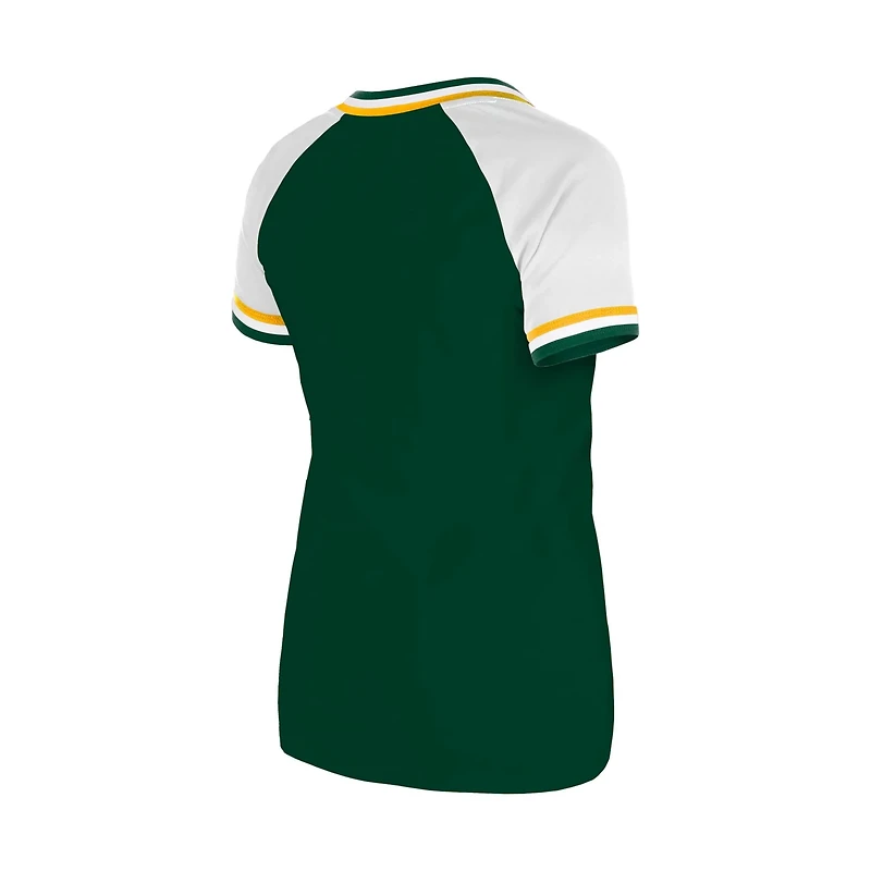 New Era Athletics Gameday Raglan V-Neck T-Shirt