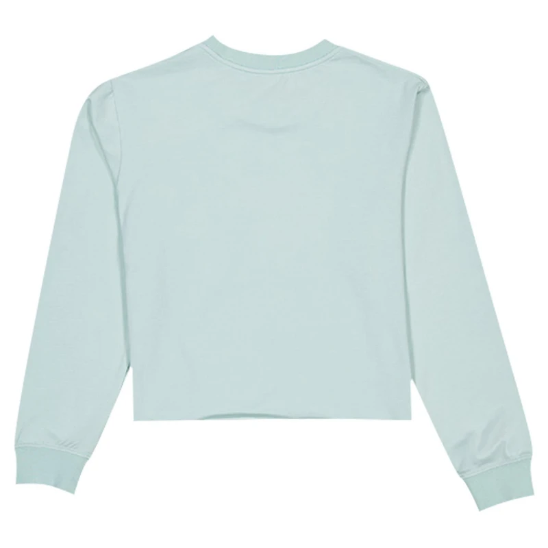 New Era Atlanta Braves Breeze Logo Select Cropped Long Sleeve T-Shirt