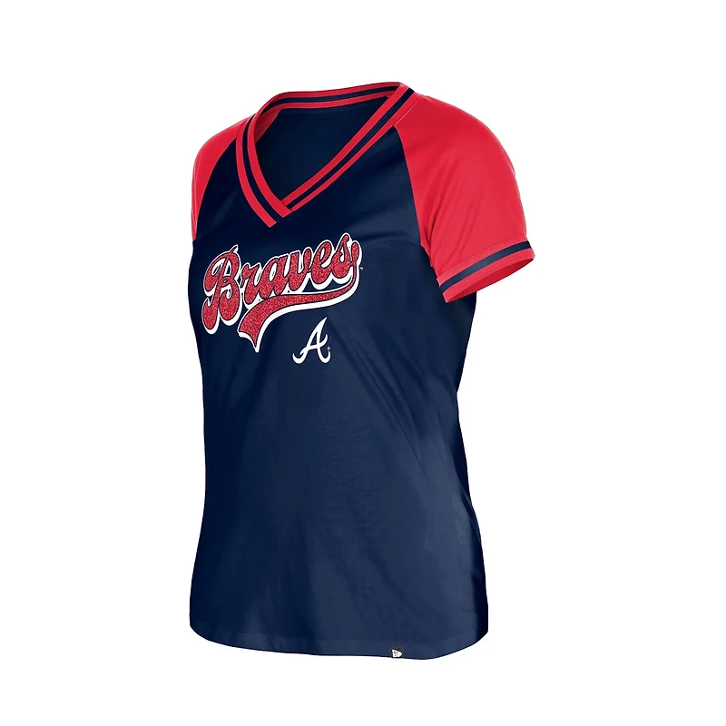New Era Atlanta Braves Gameday V-Neck T-Shirt