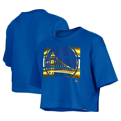 New Era Golden State Warriors Oversized Boxy Crop T-Shirt