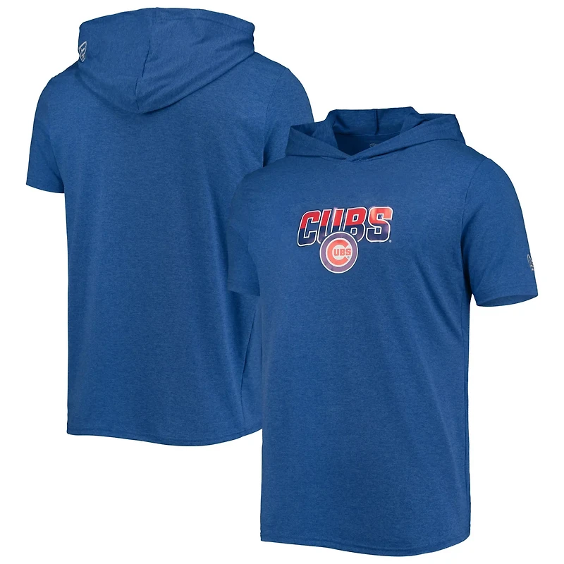 New Era Heathered Chicago Cubs Hoodie T-Shirt