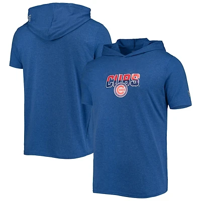 New Era Heathered Chicago Cubs Hoodie T-Shirt