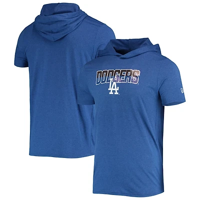 New Era Heathered Los Angeles Dodgers Hoodie T-Shirt