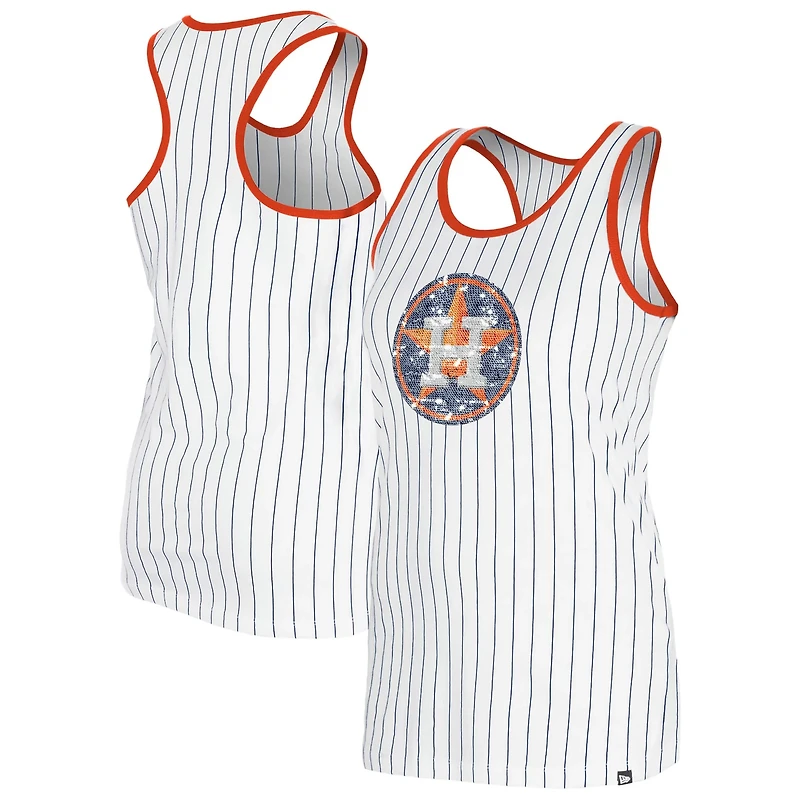 New Era Houston Astros Gameday Pinstripe Tank Top