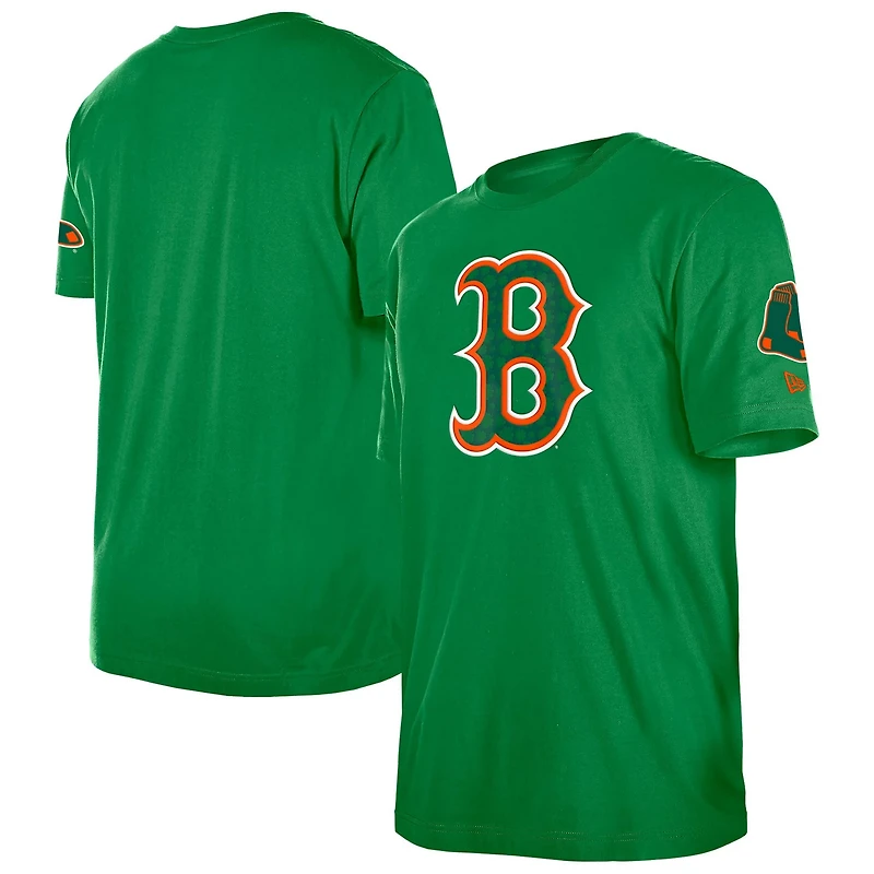 New Era Kelly Boston Red Sox St Patrick's Day Shamrock Fill T-Shirt