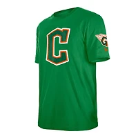 New Era Kelly Cleveland Guardians St Patrick's Day Shamrock Fill T-Shirt