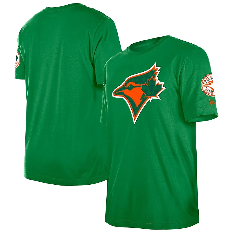 New Era Kelly Toronto Blue Jays St Patrick's Day Shamrock Fill T-Shirt