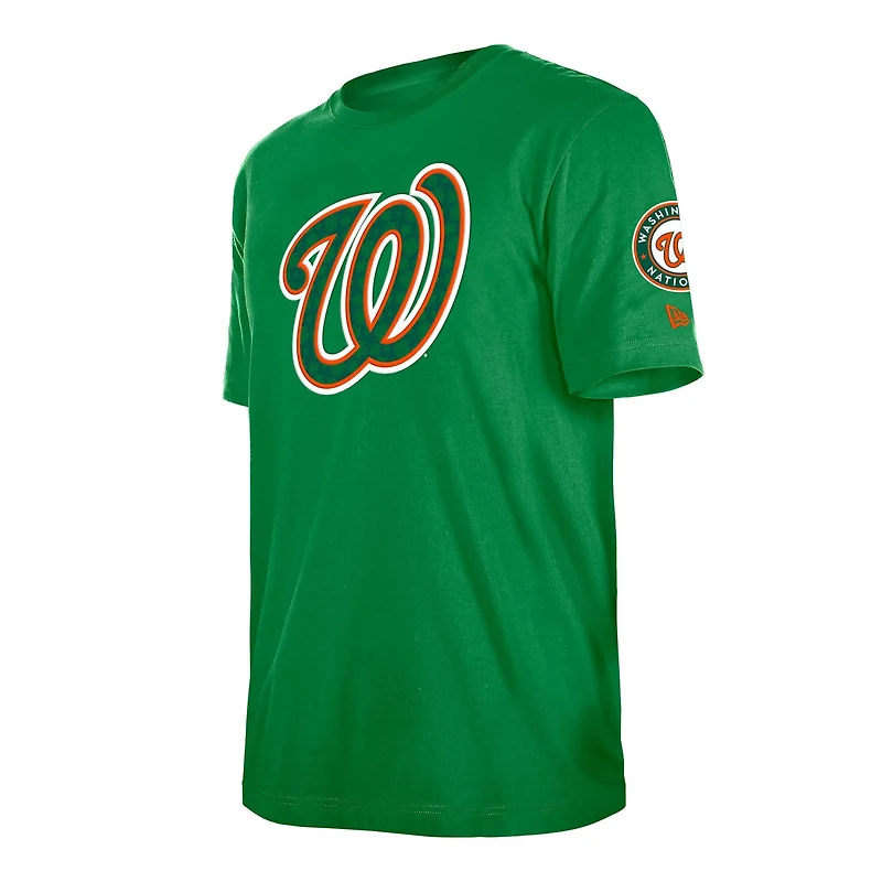 New Era Kelly Washington Nationals St Patrick's Day Shamrock Fill T-Shirt