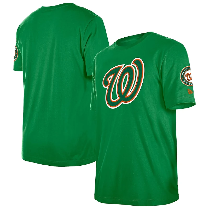 New Era Kelly Washington Nationals St Patrick's Day Shamrock Fill T-Shirt