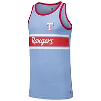 New Era Light Texas Rangers Jersey Ringer Tank Top