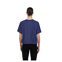 New Era Los Angeles Dodgers City Connect Throwback Meshback Pinstripe Boxy T-Shirt