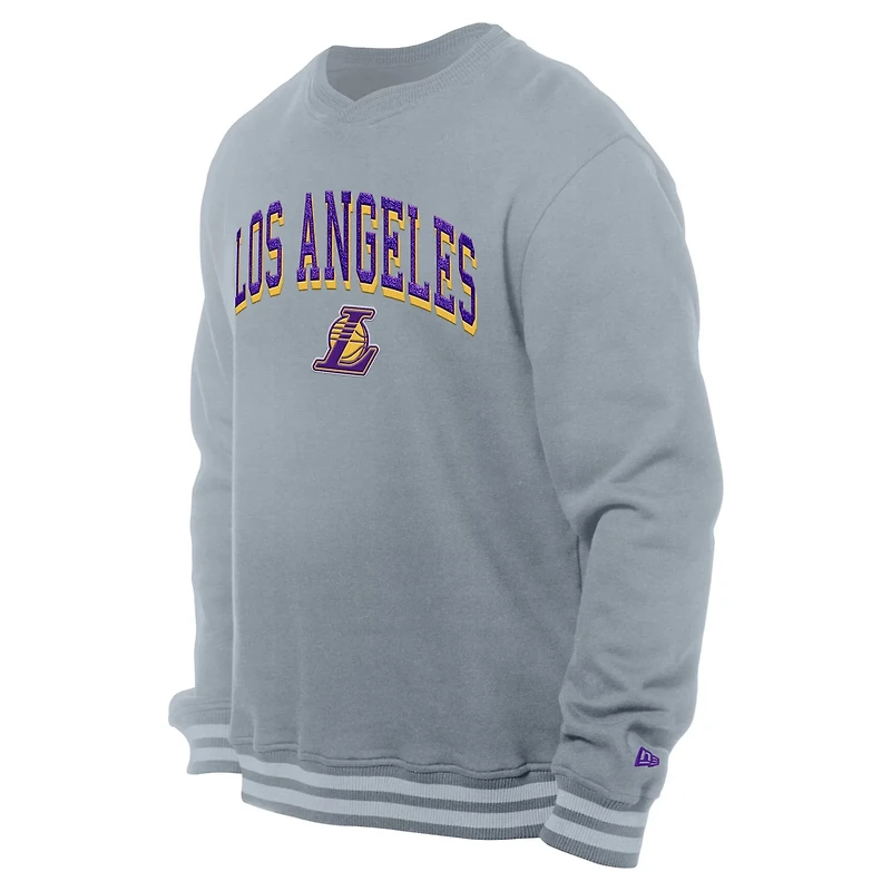 New Era Los Angeles Lakers Chenille Cross Over Pullover Sweatshirt