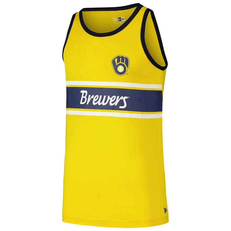 New Era Milwaukee Brewers Jersey Ringer Tank Top