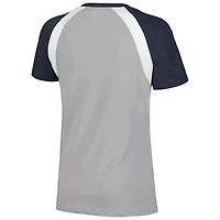 New Era New York Yankees Heathered Raglan V-Neck T-Shirt