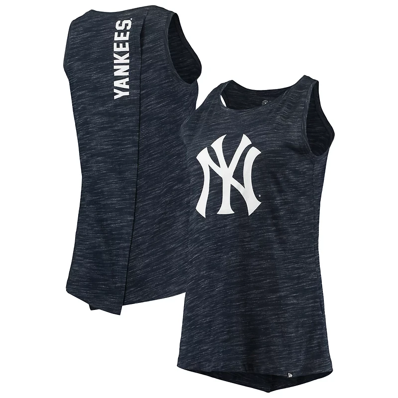 New Era New York Yankees Space Dye Back-Knot Tank Top