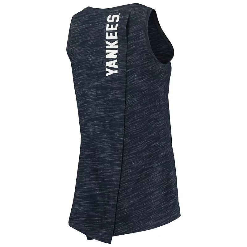 New Era New York Yankees Space Dye Back-Knot Tank Top