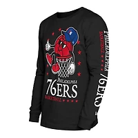 New Era Philadelphia 76ers Old School Sport Long Sleeve T-Shirt