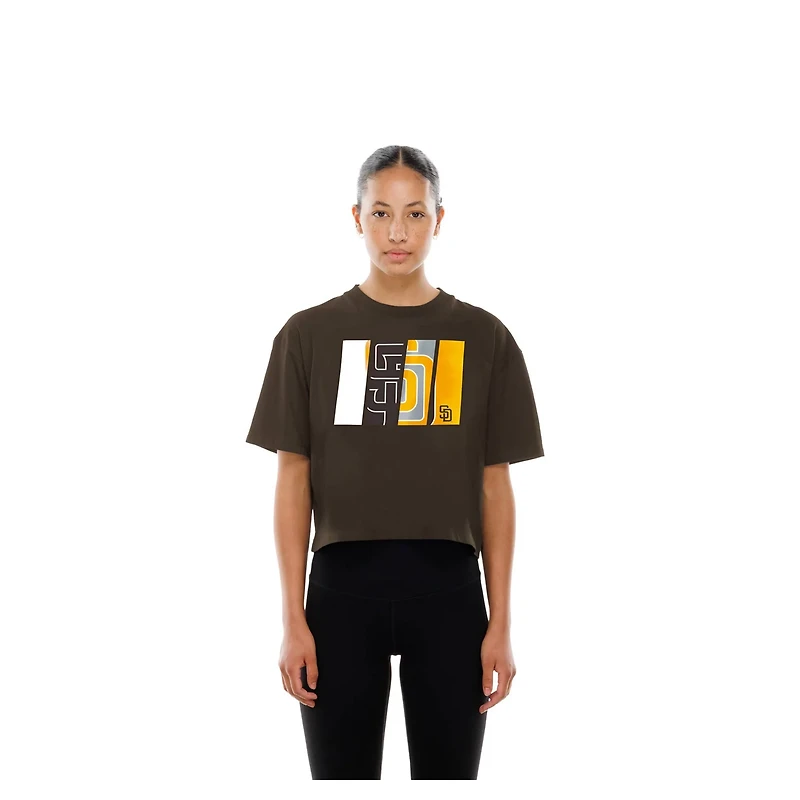 New Era San Diego Padres Boxy Foil Logo T-Shirt