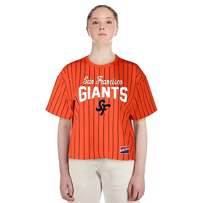 New Era San Francisco Giants 2025 City Connect Boxy Pinstripe T-Shirt
