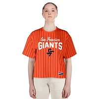 New Era San Francisco Giants 2025 City Connect Boxy Pinstripe T-Shirt