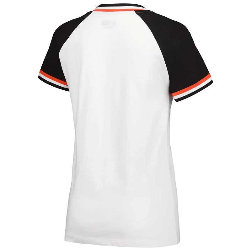 New Era San Francisco Giants Jersey Double Binding Raglan V-Neck T-Shirt