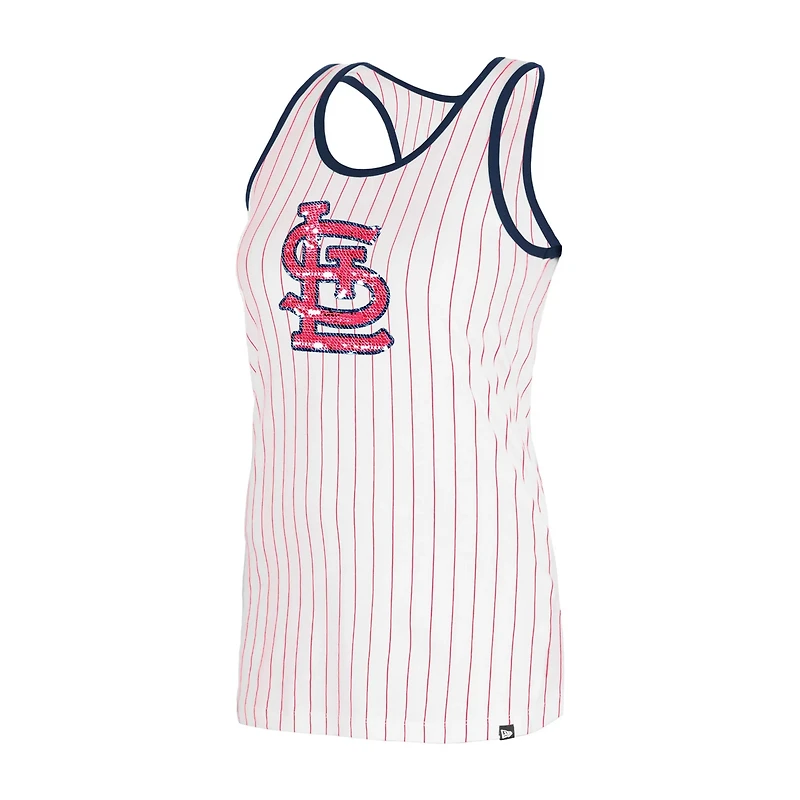 New Era St Louis Cardinals Gameday Pinstripe Tank Top