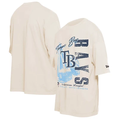 New Era Tampa Bay Rays Cooperstown Collection Oversized Throwback Distressed T-Shirt