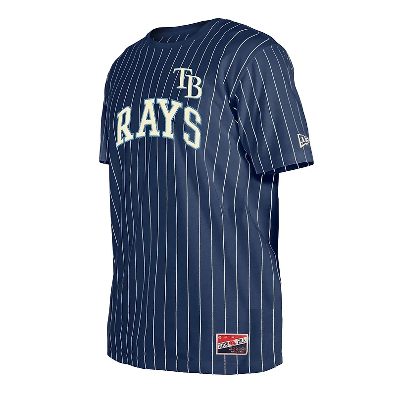 New Era Tampa Bay Rays Throwback Pinstripe T-Shirt