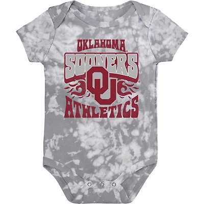 Newborn Oklahoma Sooners Lil Rocker Tie-Dye Bodysuit