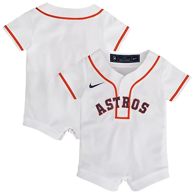 Newborn Nike Houston Astros Home Replica Romper Jersey