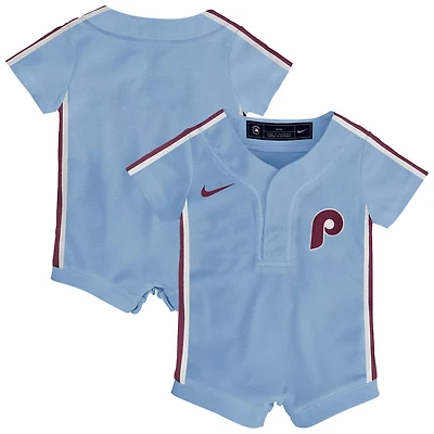 Newborn Nike Light Philadelphia Phillies Alternate Replica Romper Jersey