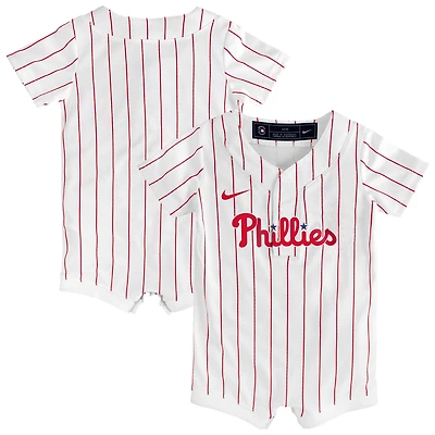 Newborn Nike Philadelphia Phillies Home Replica Romper Jersey