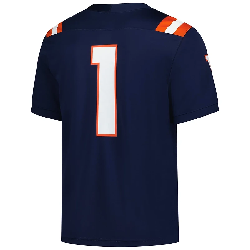 Nike 1 Illinois Fighting Illini Game Football Jersey