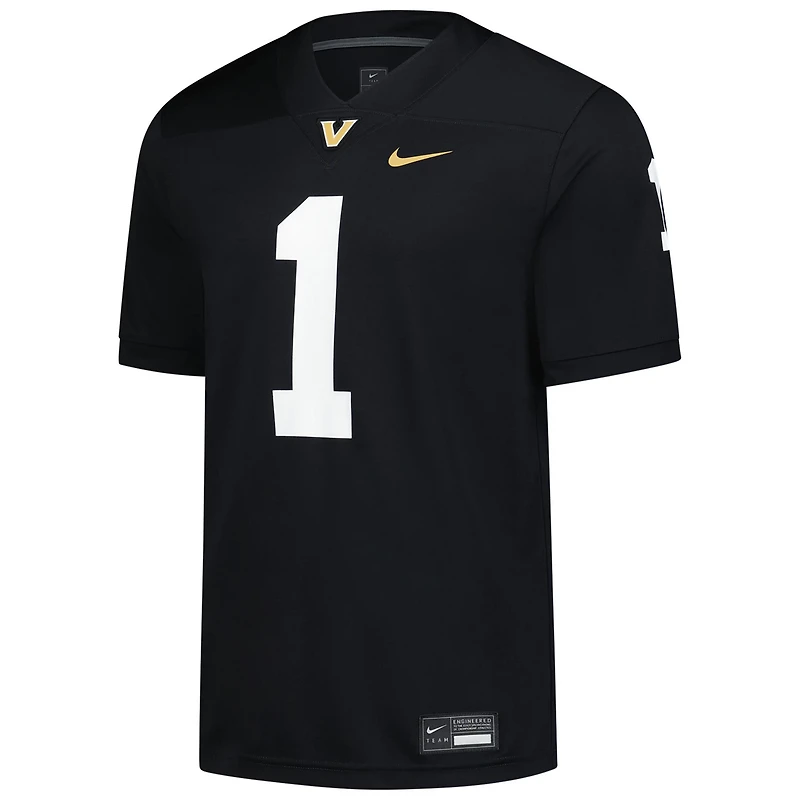 Nike 1 Vanderbilt Commodores Game Football Jersey