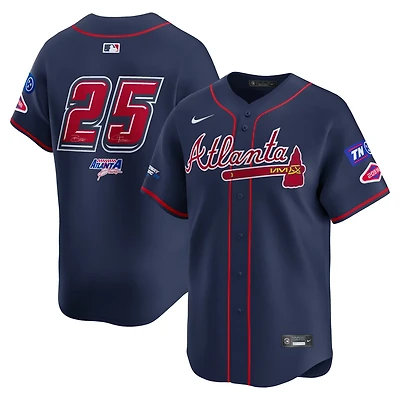Nike 25 Atlanta Braves 2025 MLB Speedway Classic Alternate Limited Jersey