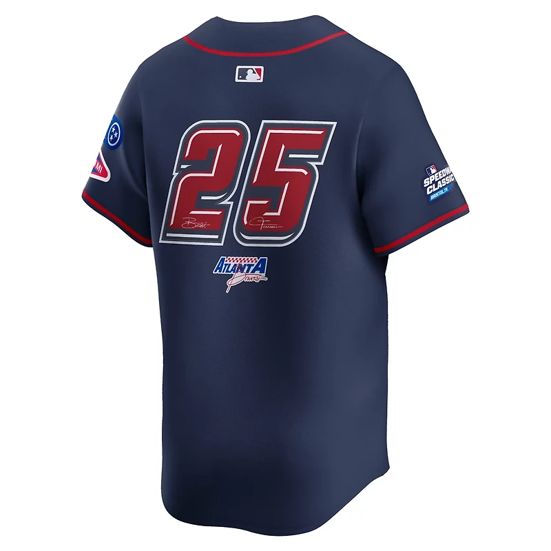 Nike 25 Atlanta Braves 2025 MLB Speedway Classic Alternate Limited Jersey