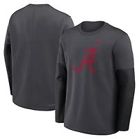Nike Alabama Crimson Tide 2025 Sideline Coach Therma-FIT Long Sleeve T-Shirt