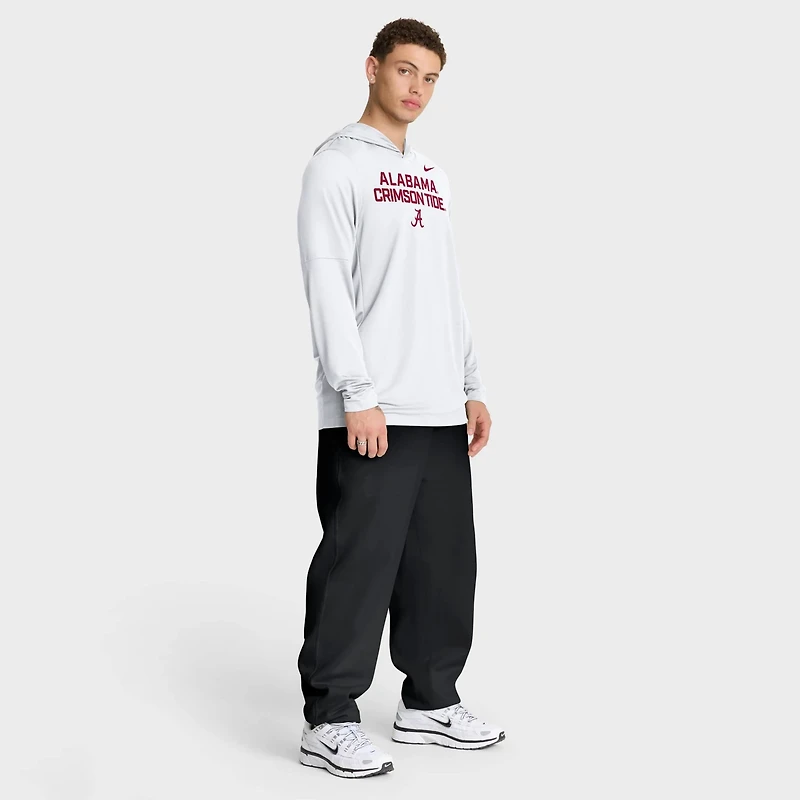 Nike Alabama Crimson Tide 2025 Sideline Dri-FIT Long Sleeve Hoodie T-Shirt