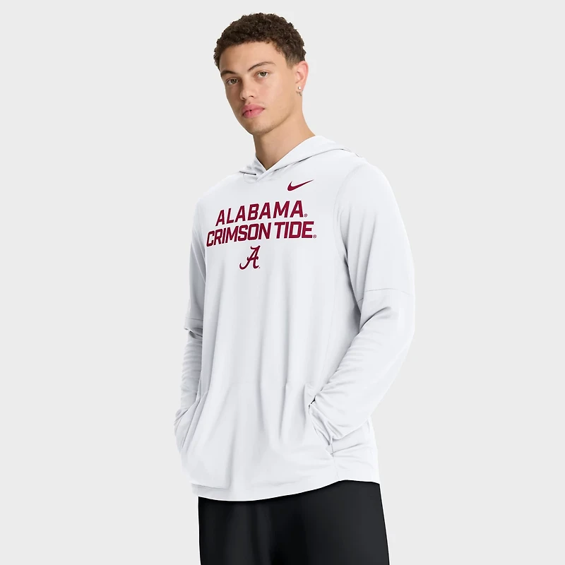 Nike Alabama Crimson Tide 2025 Sideline Dri-FIT Long Sleeve Hoodie T-Shirt