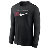 Nike Arizona Diamondbacks Local Logo Swoosh Lockup Long Sleeve T-Shirt