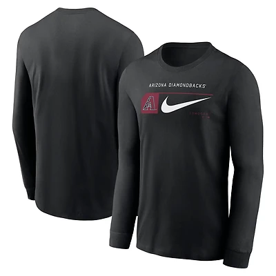 Nike Arizona Diamondbacks Local Logo Swoosh Lockup Long Sleeve T-Shirt