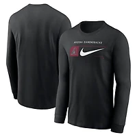 Nike Arizona Diamondbacks Local Logo Swoosh Lockup Long Sleeve T-Shirt