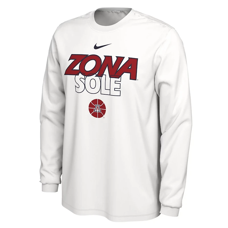 Nike Arizona Wildcats 2023 On Court Bench Long Sleeve T-Shirt