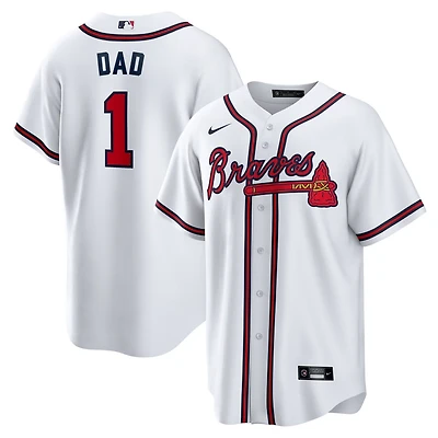 Nike Atlanta Braves 1 Dad Home Replica Jersey