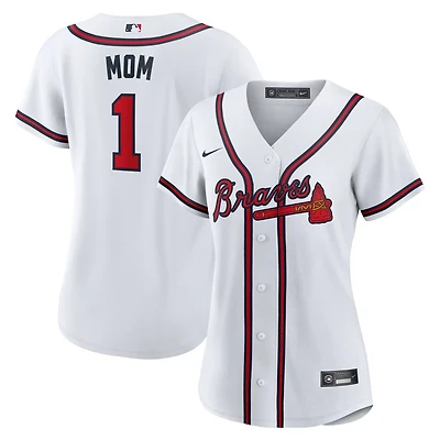 Nike Atlanta Braves 1 Mom Home Replica Jersey