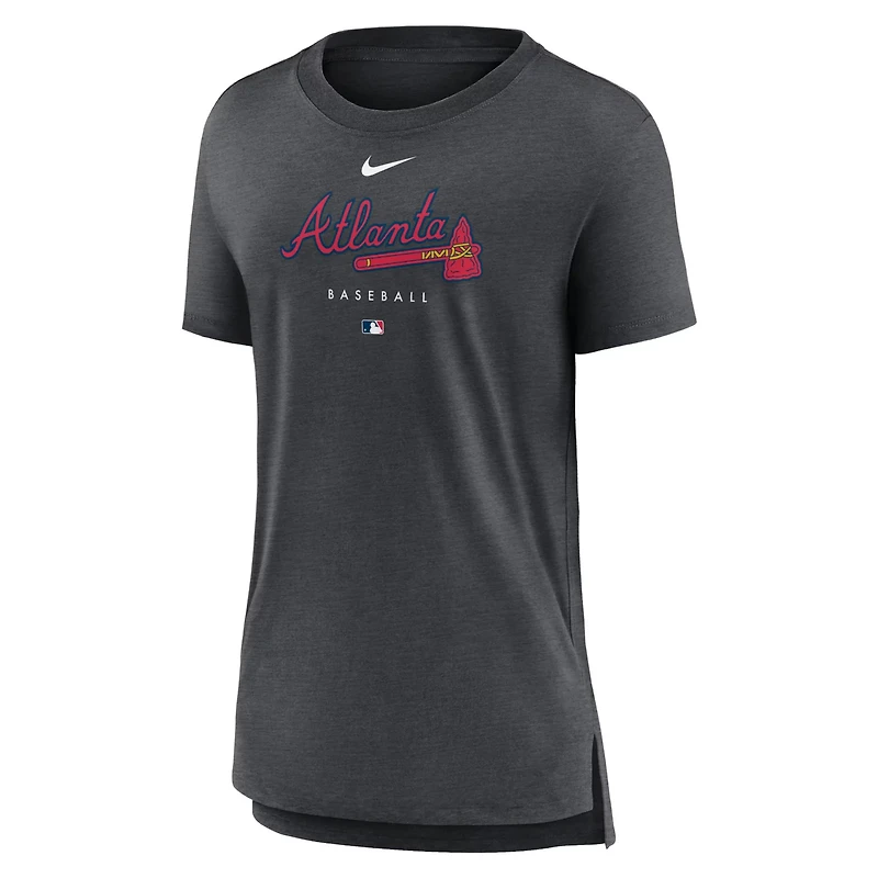 Nike Atlanta Braves Authentic Collection Early Work Tri-Blend T-Shirt