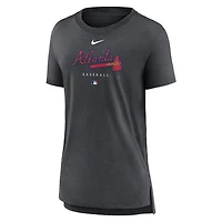 Nike Atlanta Braves Authentic Collection Early Work Tri-Blend T-Shirt