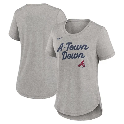 Nike Atlanta Braves Script Tri-Blend T-Shirt