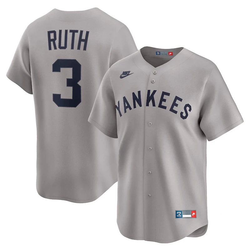 Nike Babe Ruth New York Yankees Throwback Cooperstown Collection Limited Jersey